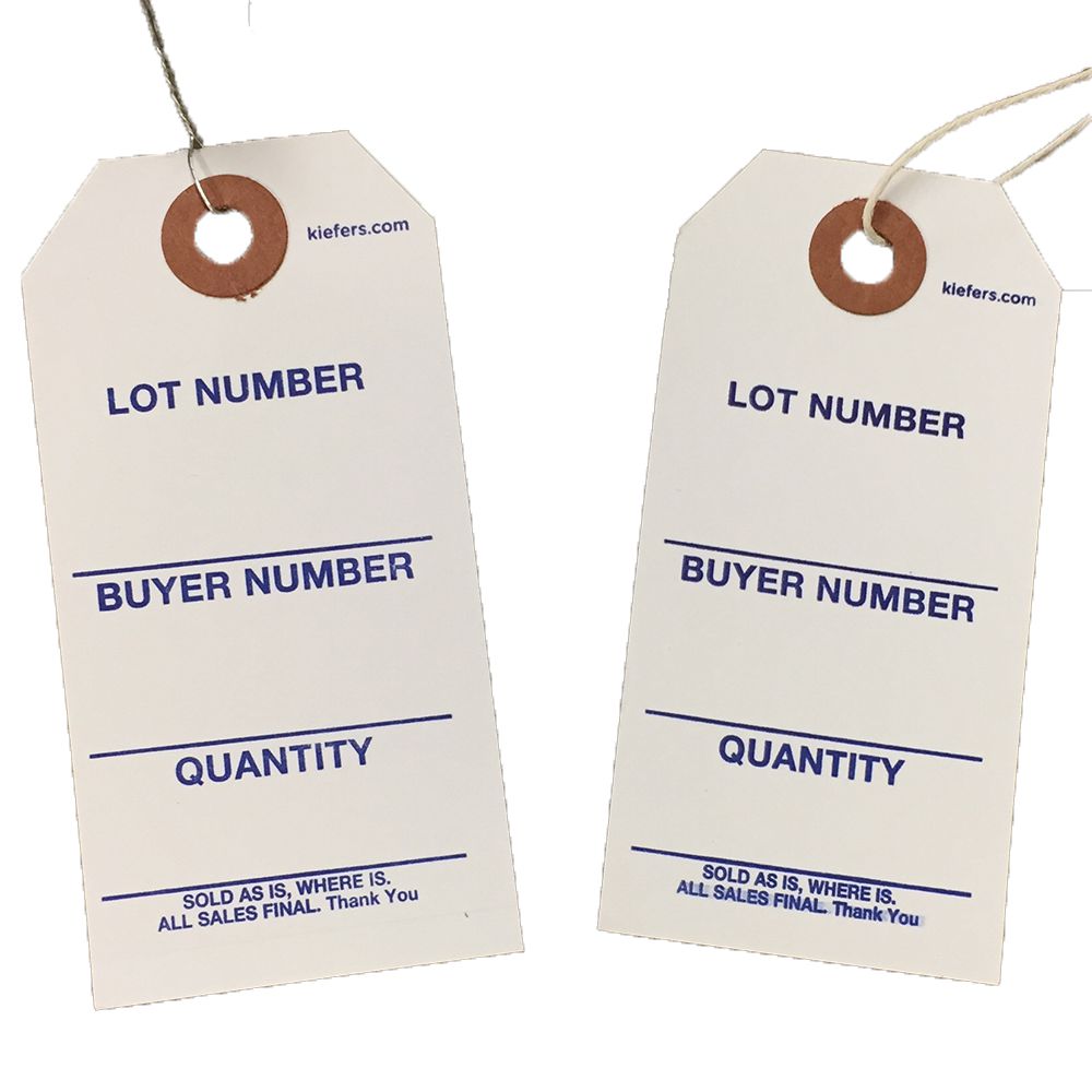 Small Perforated Tags - No String, Display Warehouse