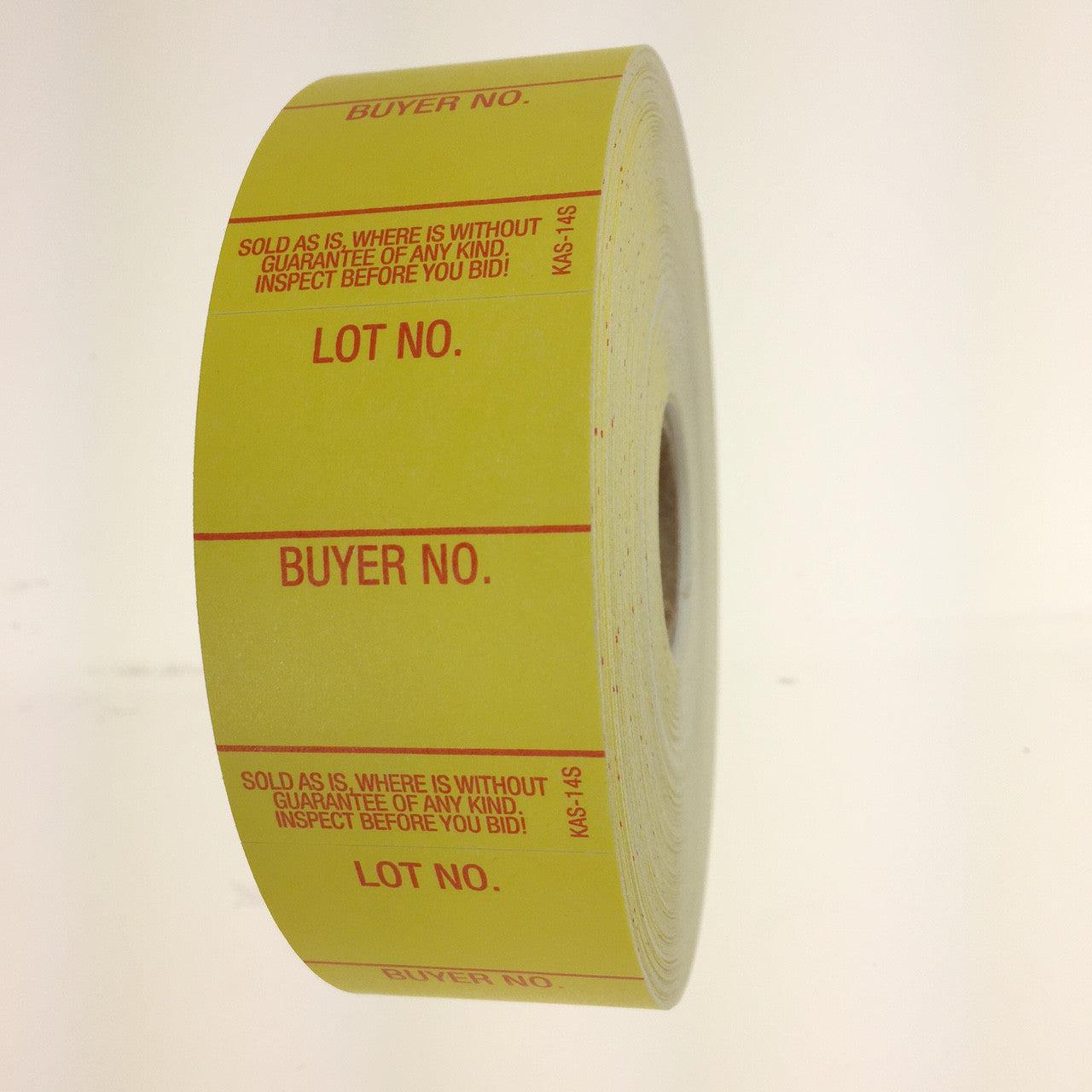 Consecutive Number 1 - 1000 1/2 Round Stickers - InStock Labels