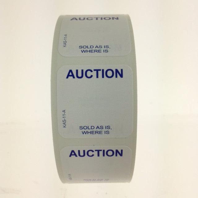 1 x 1 Labels, Auction Label Sticker Roll